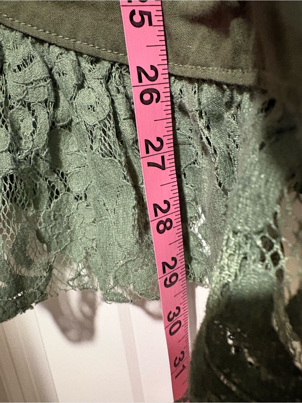 Free People Olive Sage Lace-Trim Utility Jacket - Picture 10 of 11